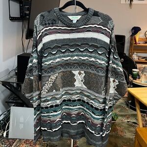 vintage ash creek 3d-knit sweater
